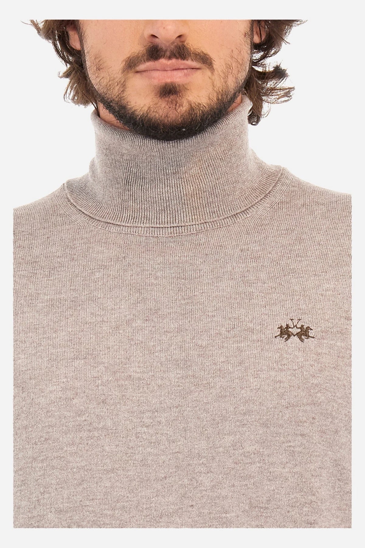 Tricot Turtle Neck Grey Pullover