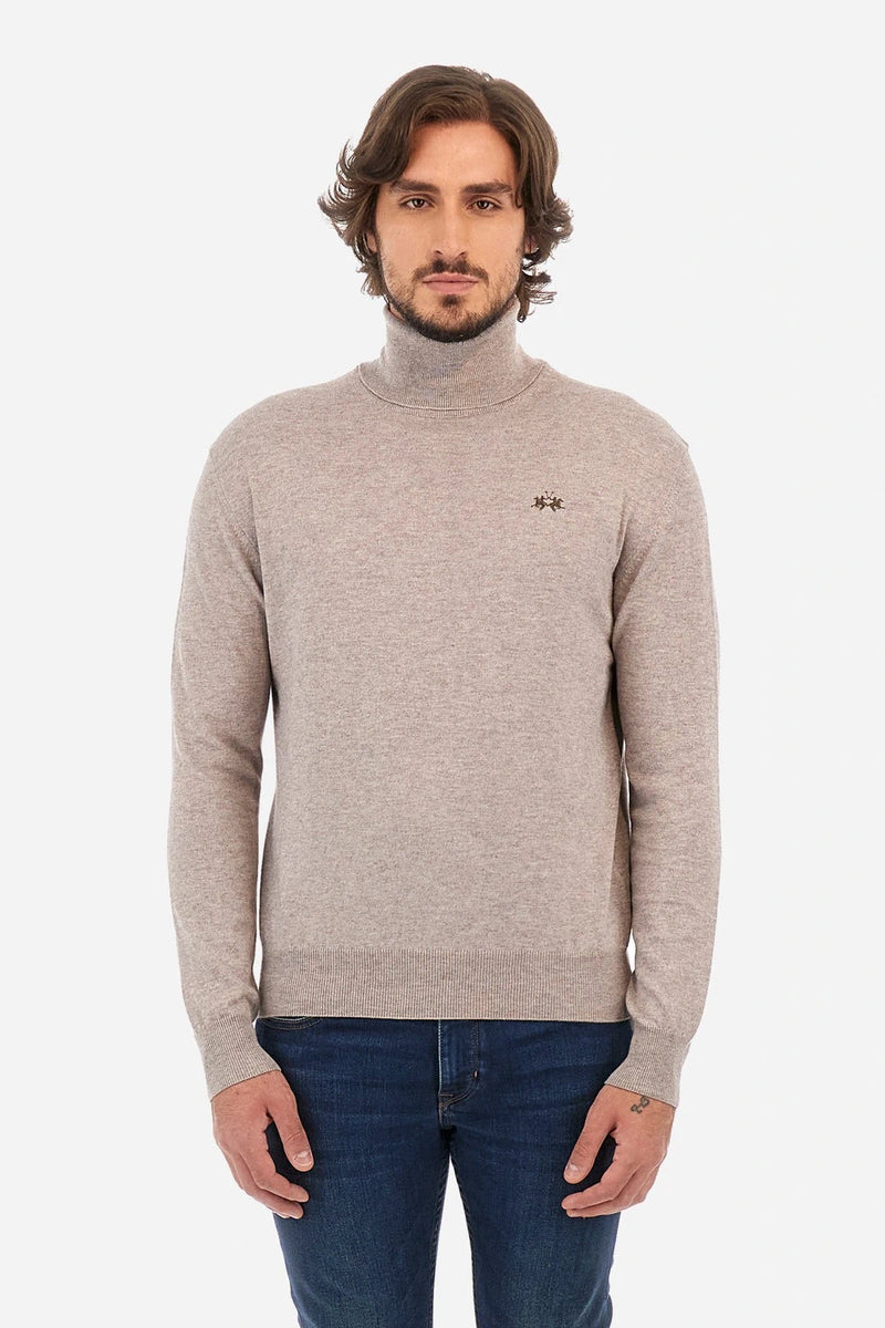 Tricot Turtle Neck Grey Pullover