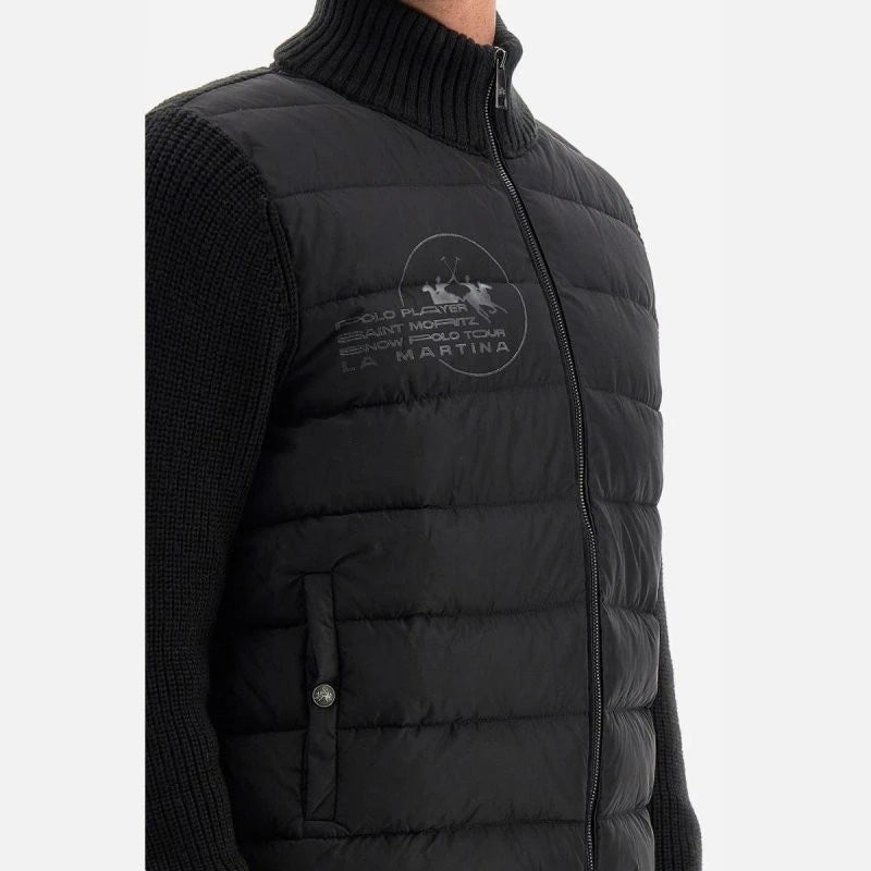 Full Zip Black Wool Jacket