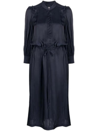 Relinda Satin Navy Dress