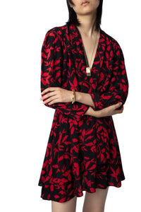 Soft Ikat Black Dress