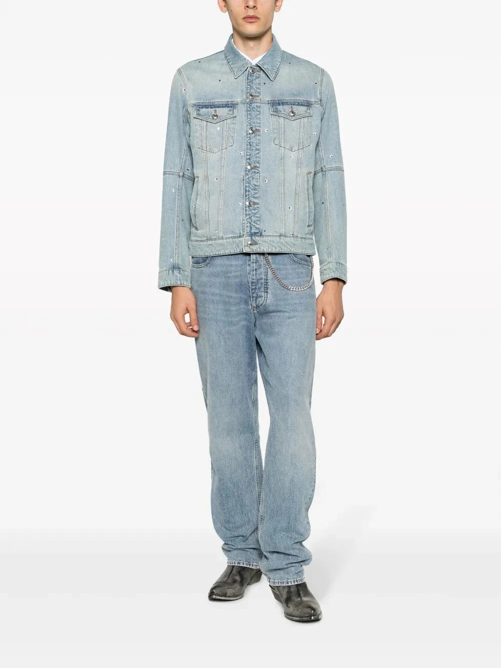 Kasy Denim Strass Blue Jacket