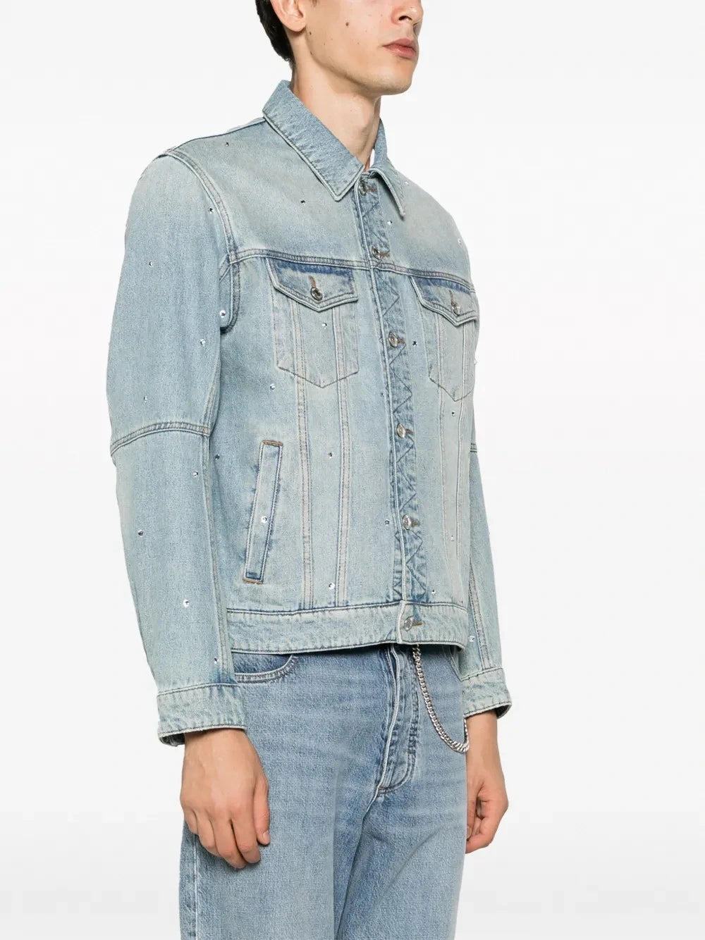 Kasy Denim Strass Blue Jacket