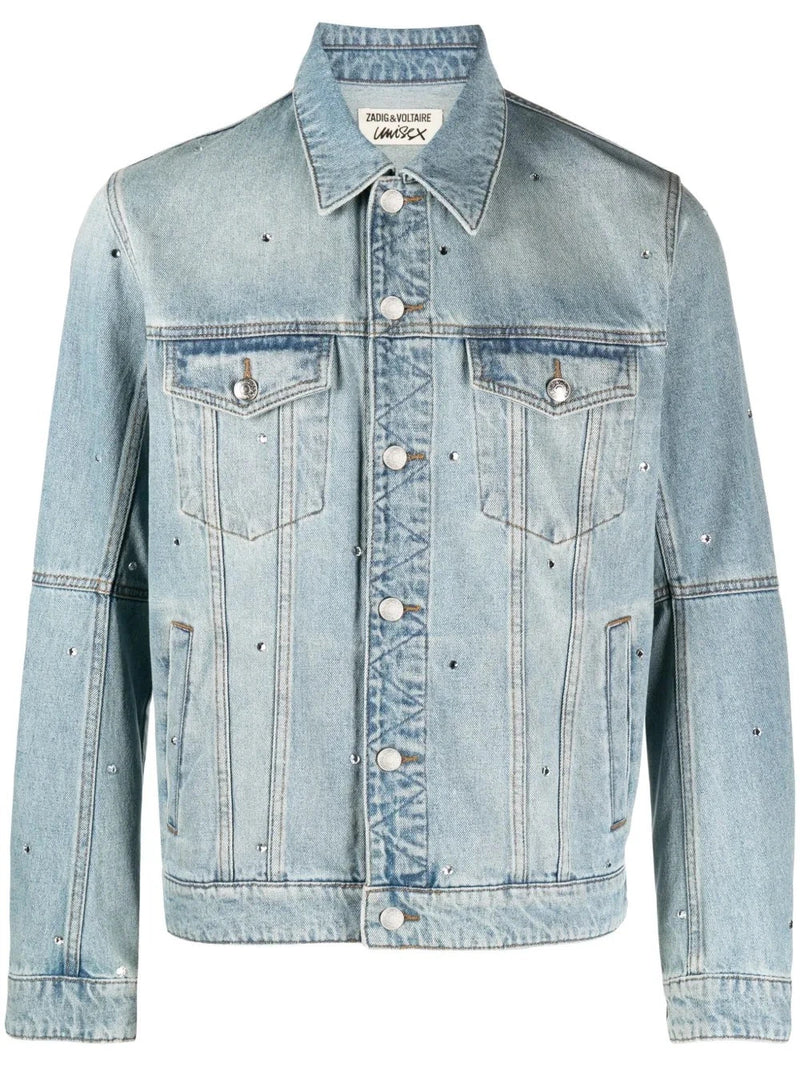 Kasy Denim Strass Blue Jacket
