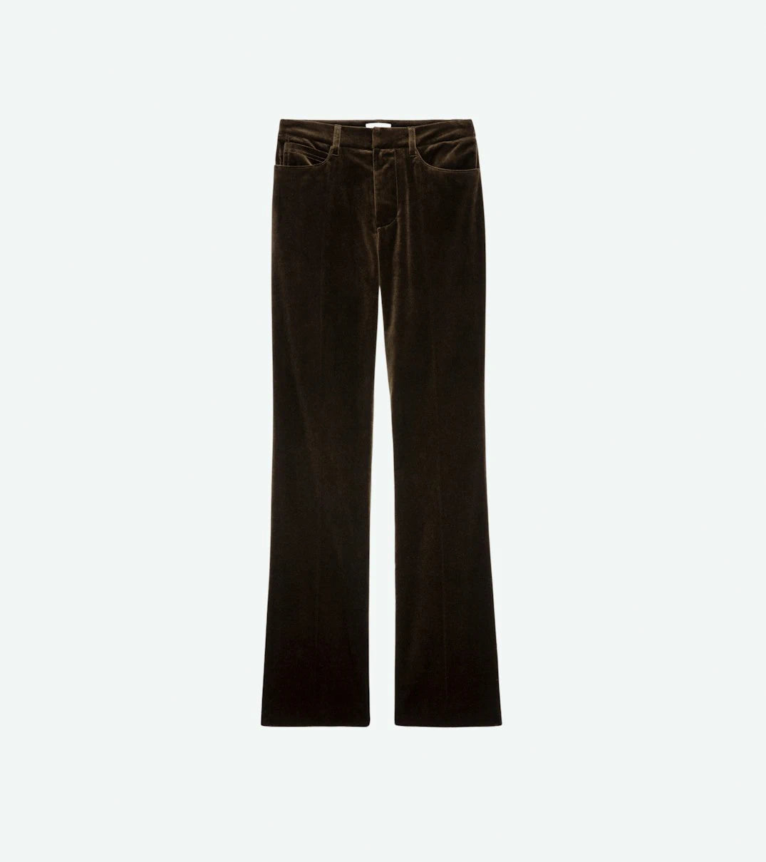 Pistol Green Velvet Trousers
