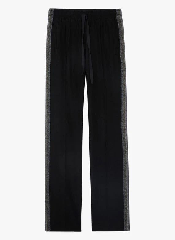 High-Waisted Black Trousers
