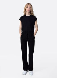 High-Waisted Black Trousers