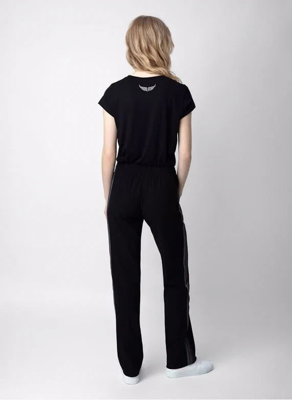 High-Waisted Black Trousers