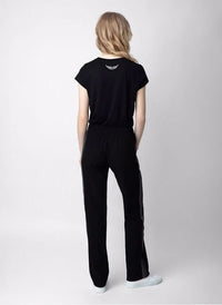 High-Waisted Black Trousers