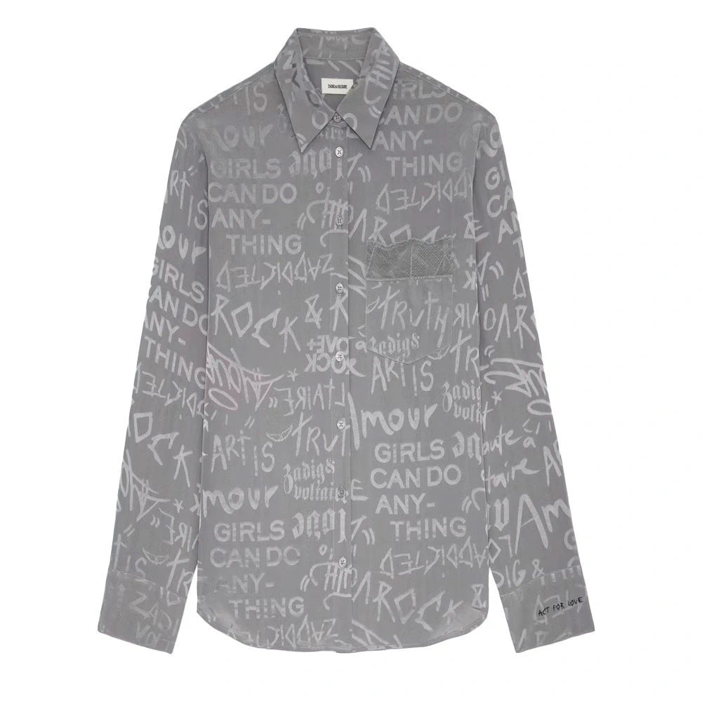 Jacquard Grey Shirt