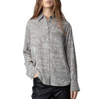 Jacquard Grey Shirt