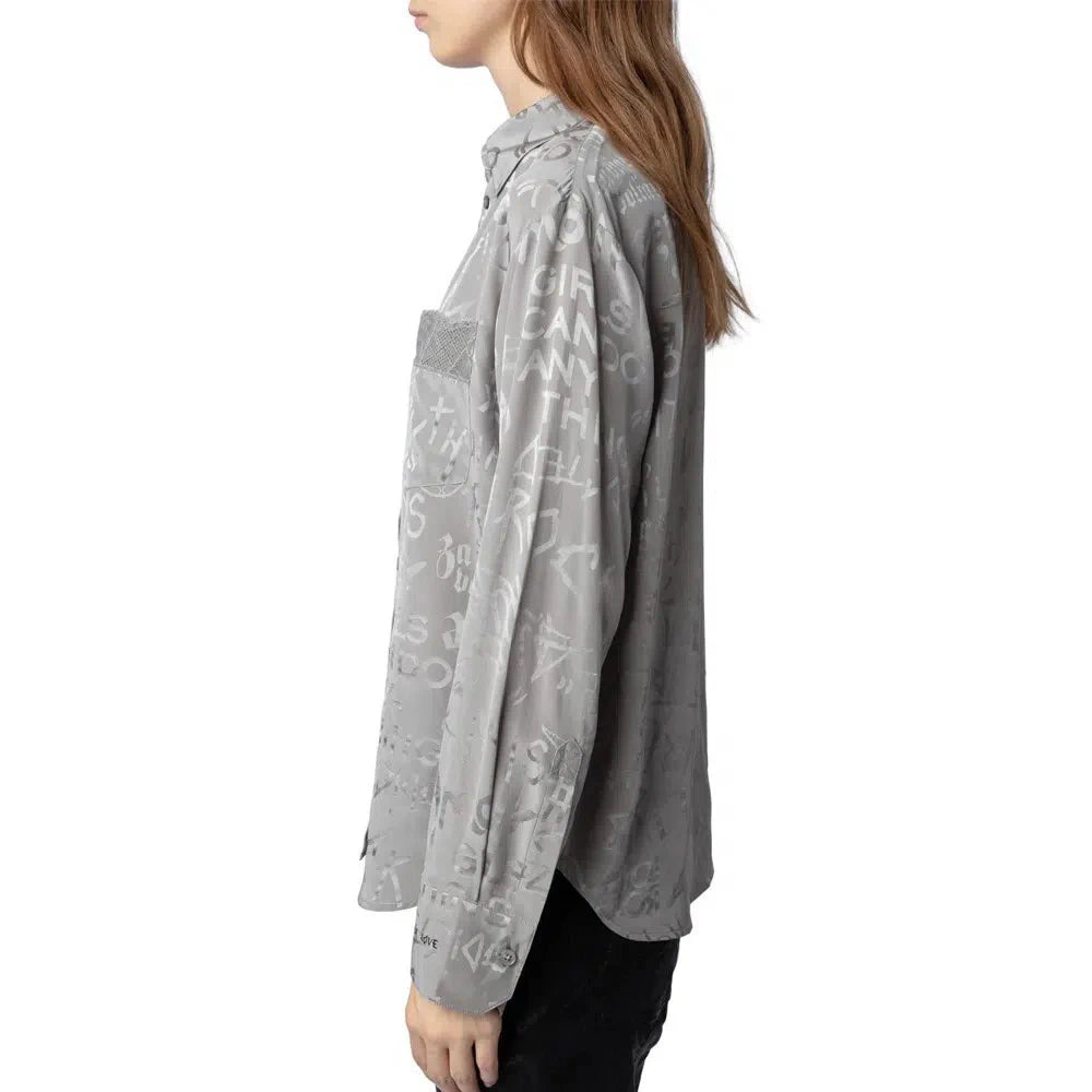Jacquard Grey Shirt