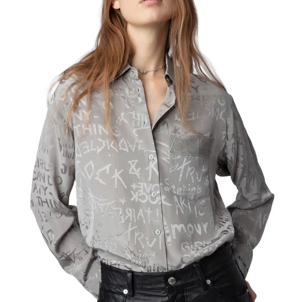 Jacquard Grey Shirt