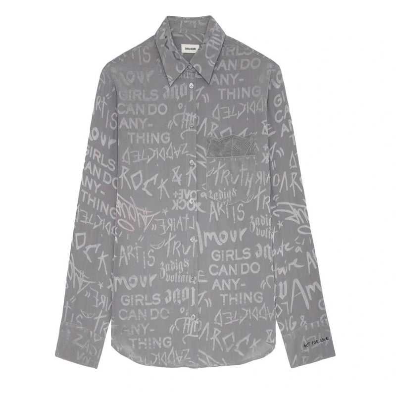 Jacquard Grey Shirt
