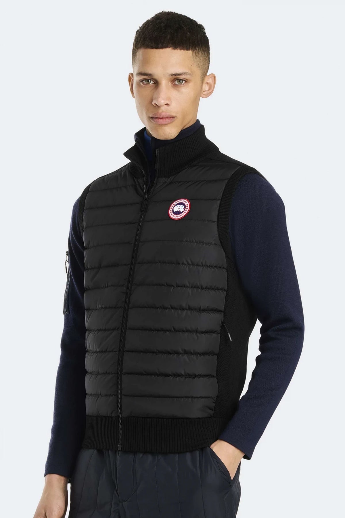 HyBridge Knit Black Vest