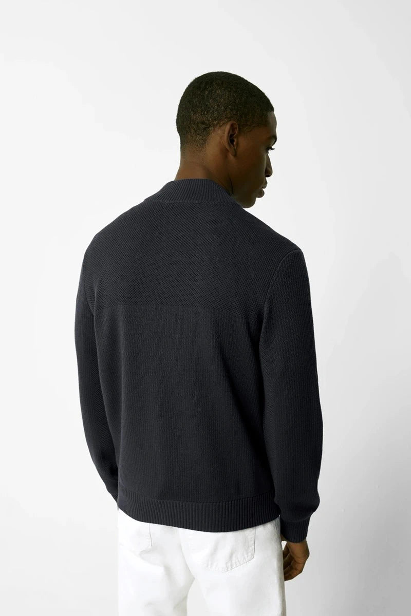 HyBridge Knit Navy Jacket