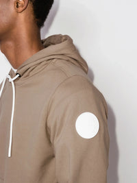 Huron Logo-Patch Navy Blue Hoodie