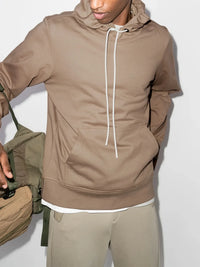 Huron Logo-Patch Navy Blue Hoodie