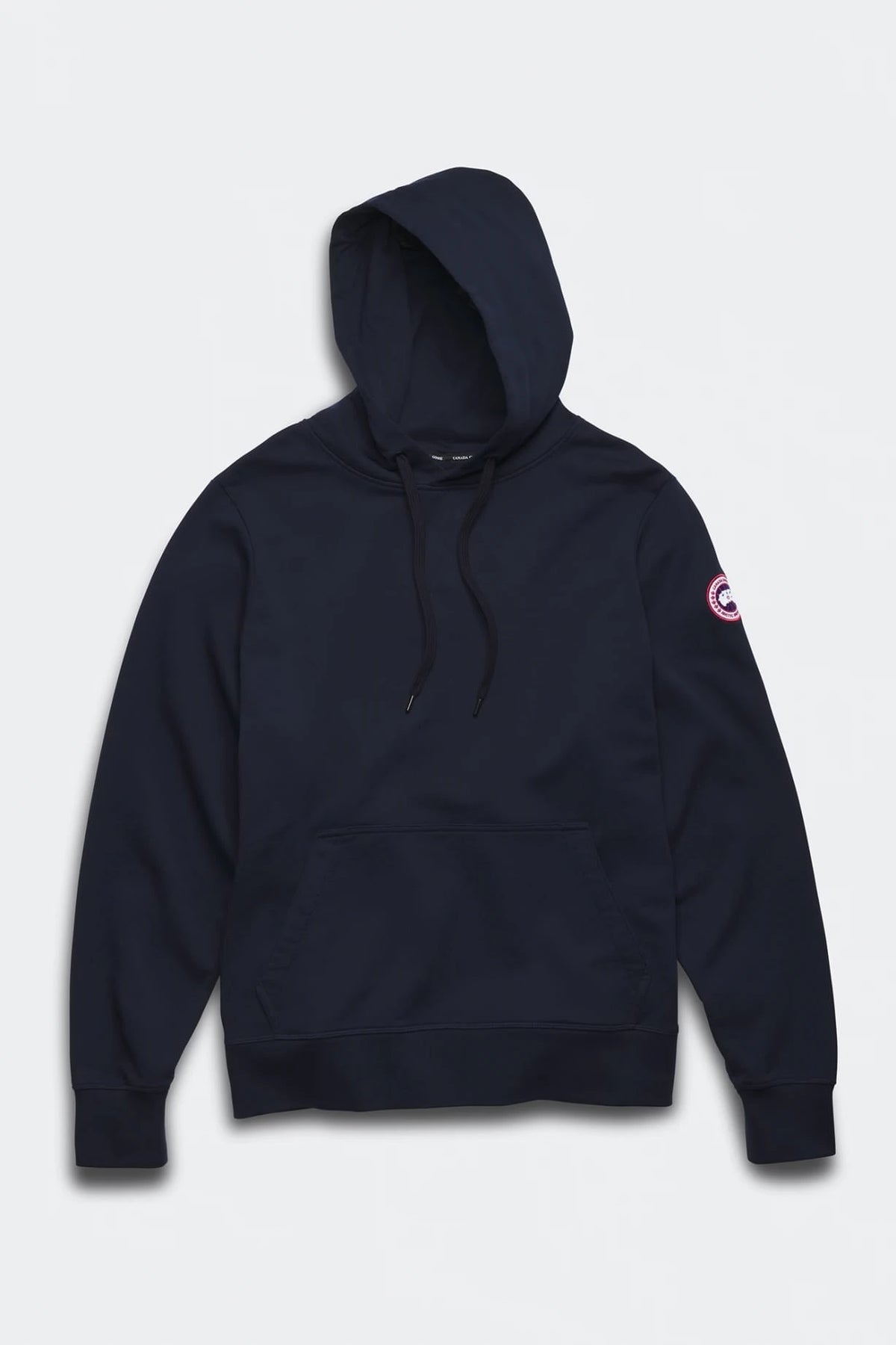 Huron Logo-Patch Navy Blue Hoodie