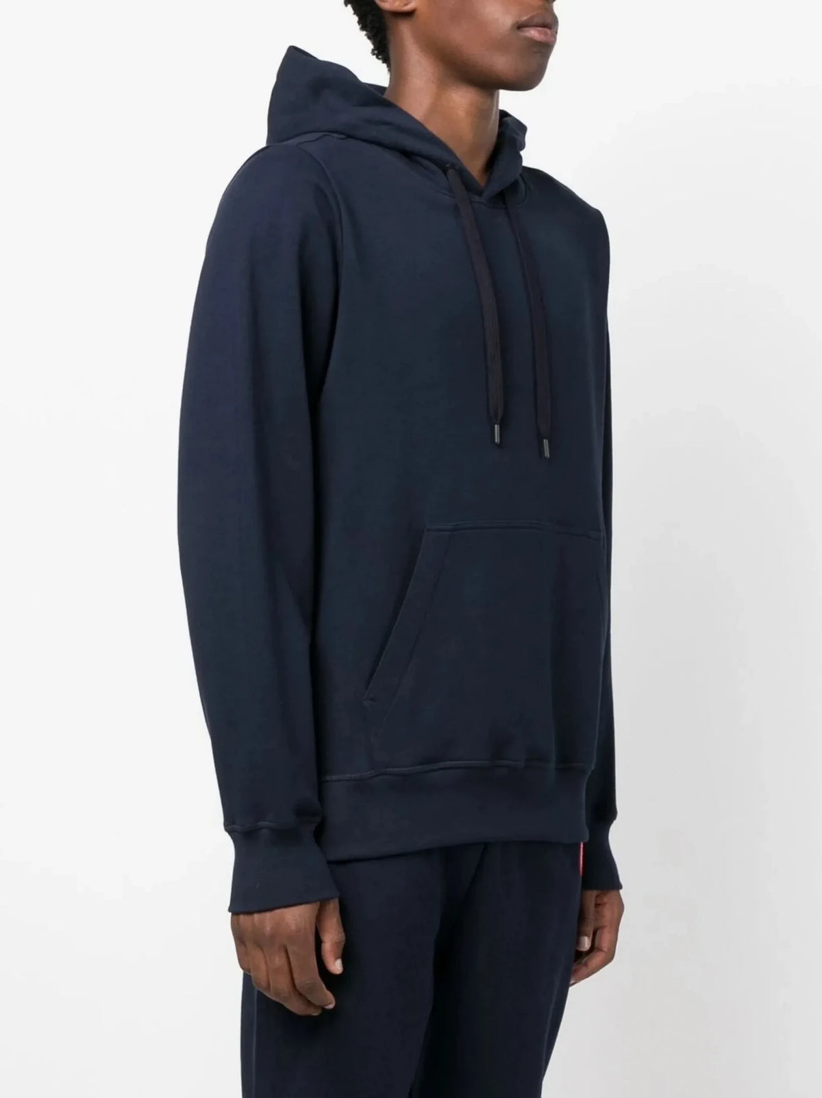 Huron Logo-Patch Navy Blue Hoodie