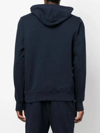 Huron Logo-Patch Navy Blue Hoodie