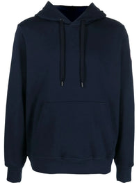 Huron Logo-Patch Navy Blue Hoodie