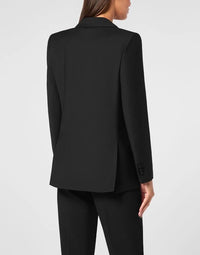 Wool Boxy Blazer Black