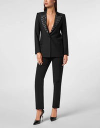 Wool Boxy Blazer Black