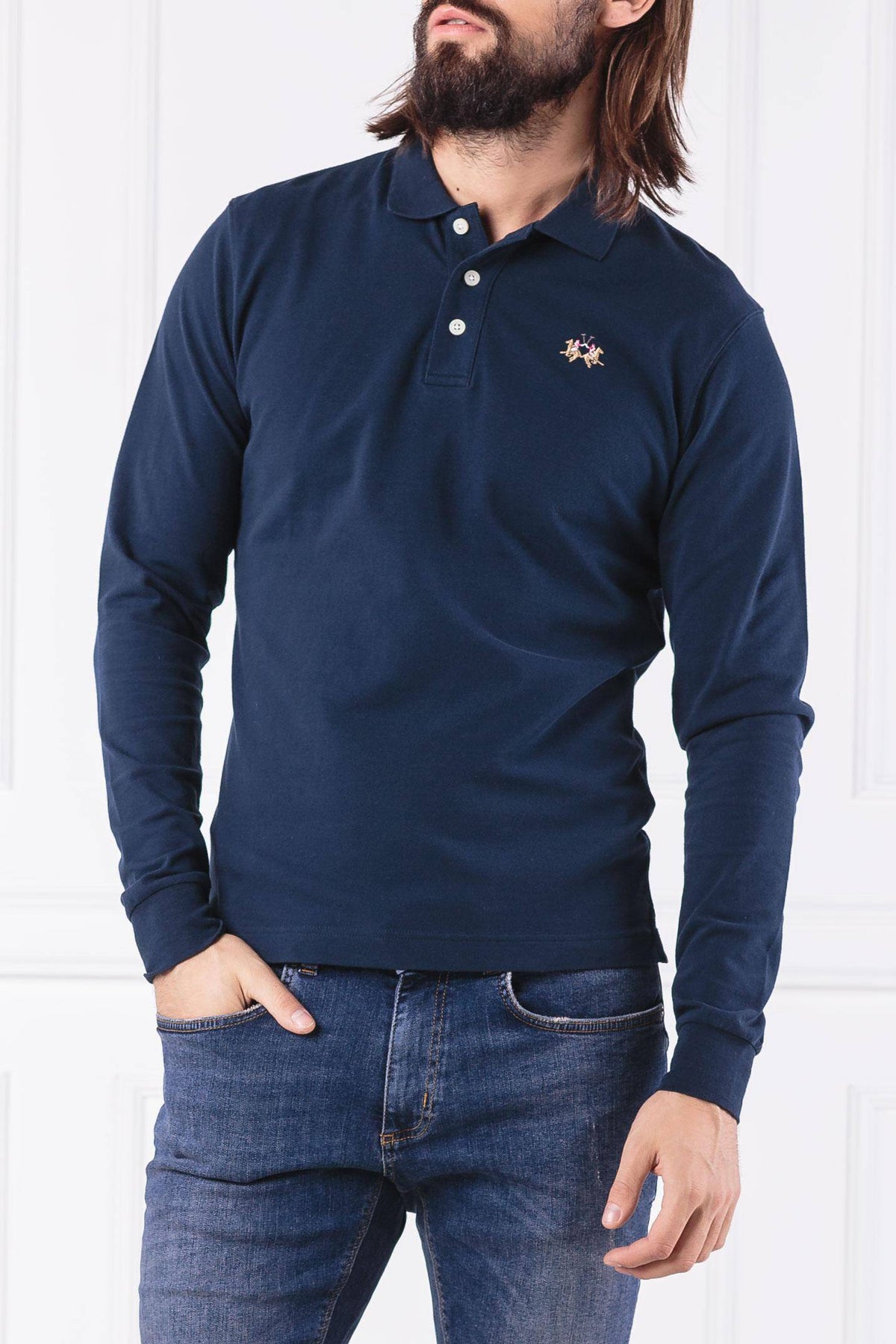Slim Fit Blue Polo Shirt