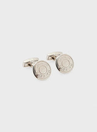 Polo Button Silver Cufflinks