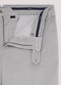 Kensington Slim-Fit Silver Chinos