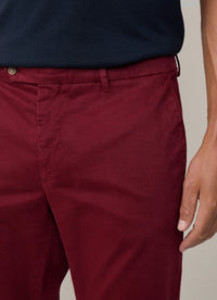 Kensington Slim-Fit Silver Chinos