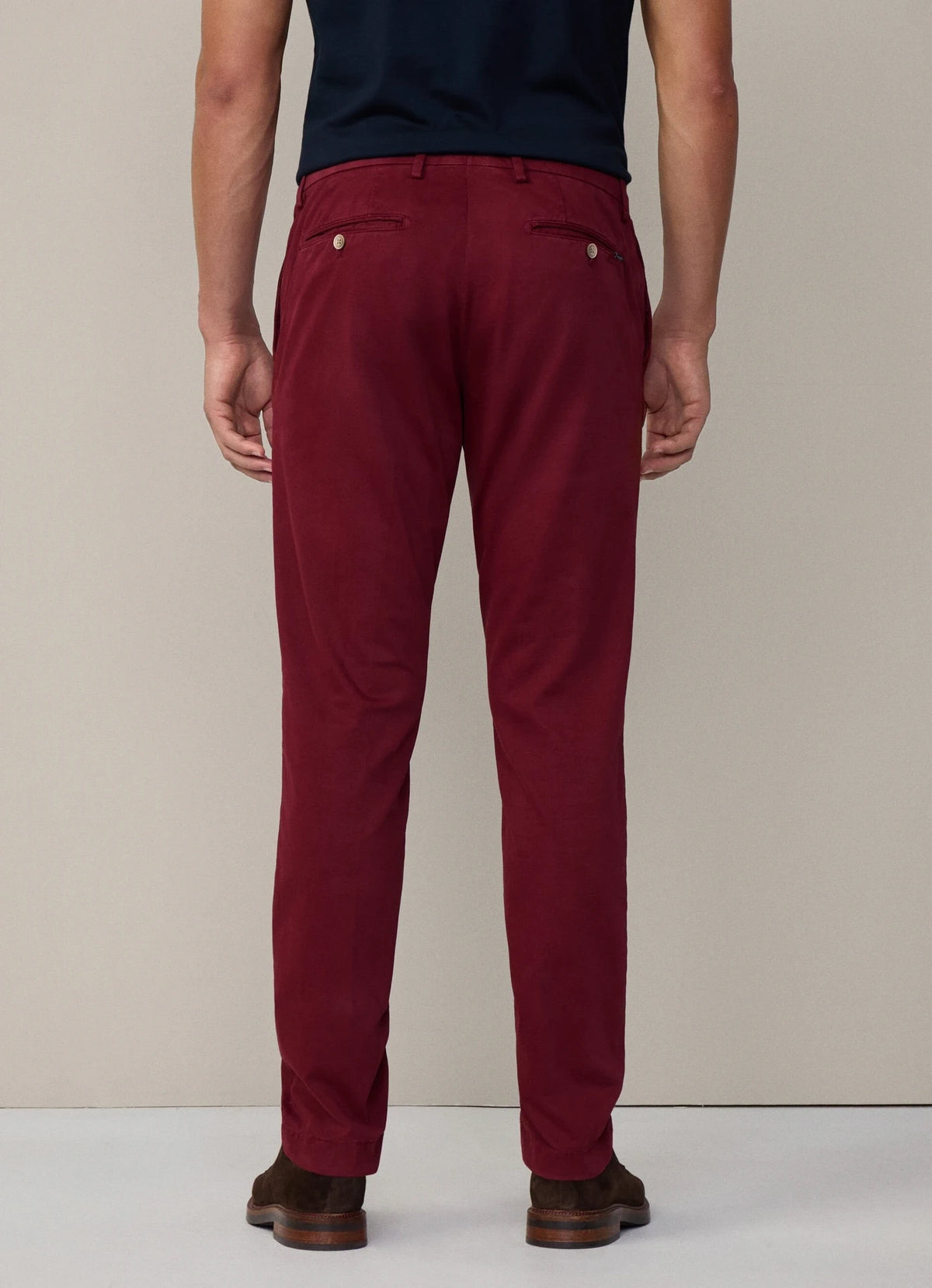 Kensington Slim-Fit Silver Chinos