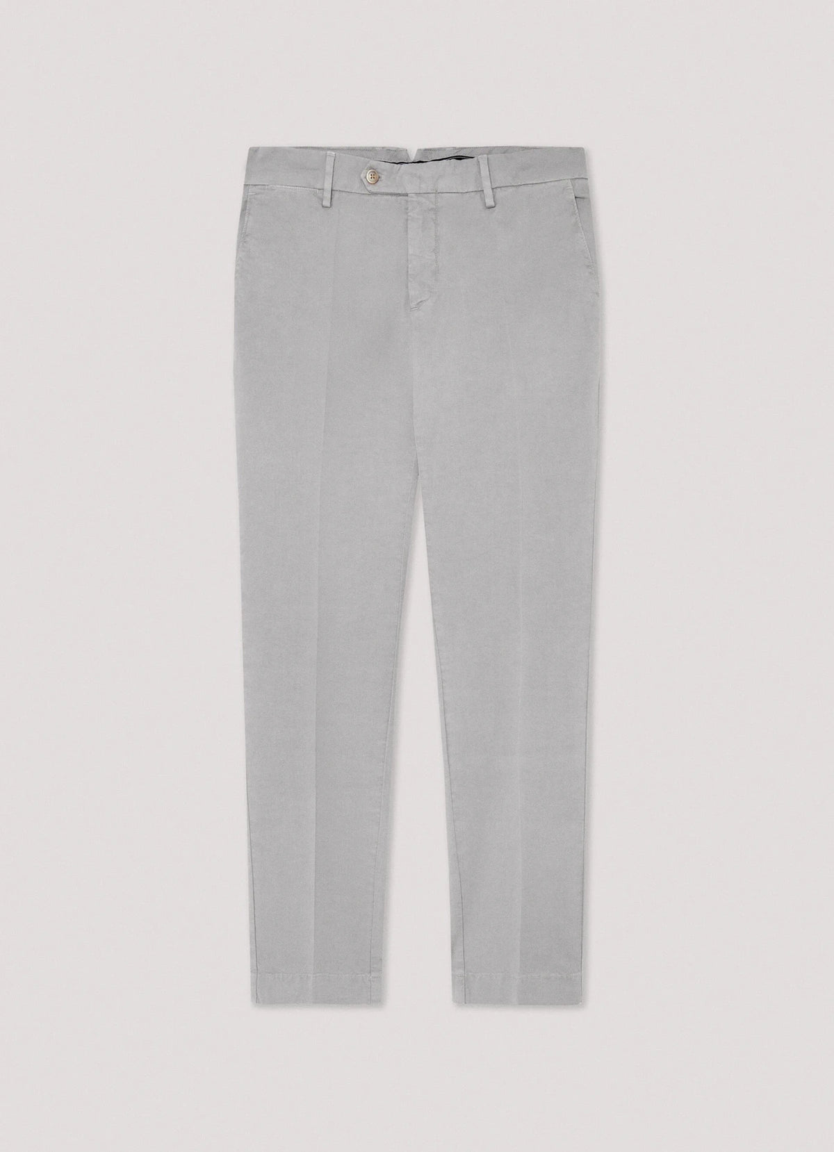 Kensington Slim-Fit Silver Chinos