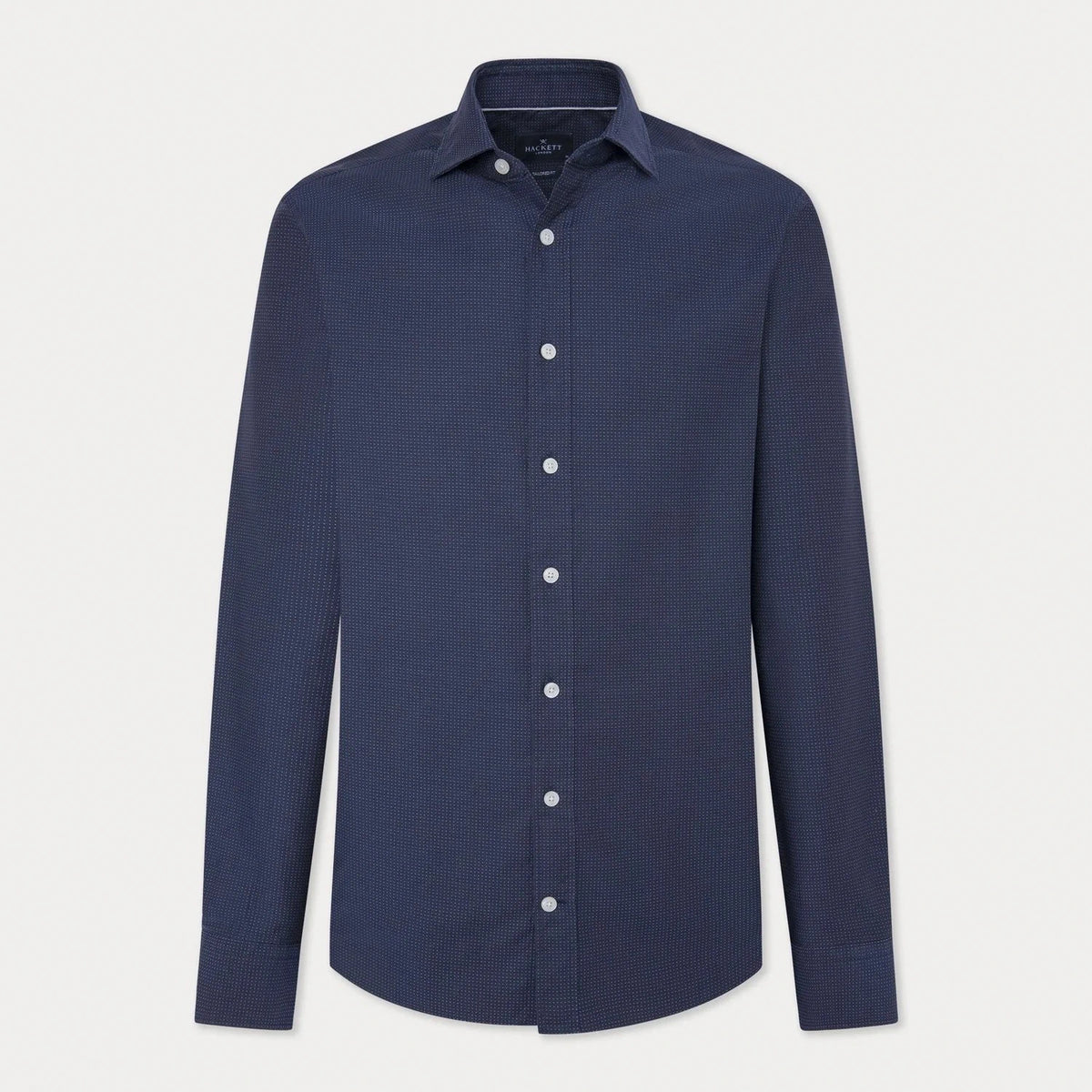 Micro Dot Navy Blue Shirt