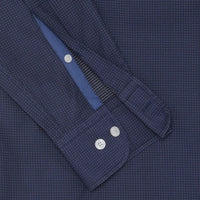 Micro Dot Navy Blue Shirt