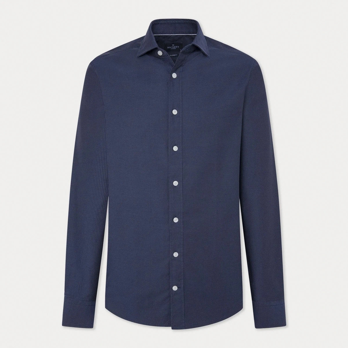 Micro Dot Navy Blue Shirt