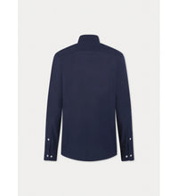 Poplin Eng Stripe Navy Shirt