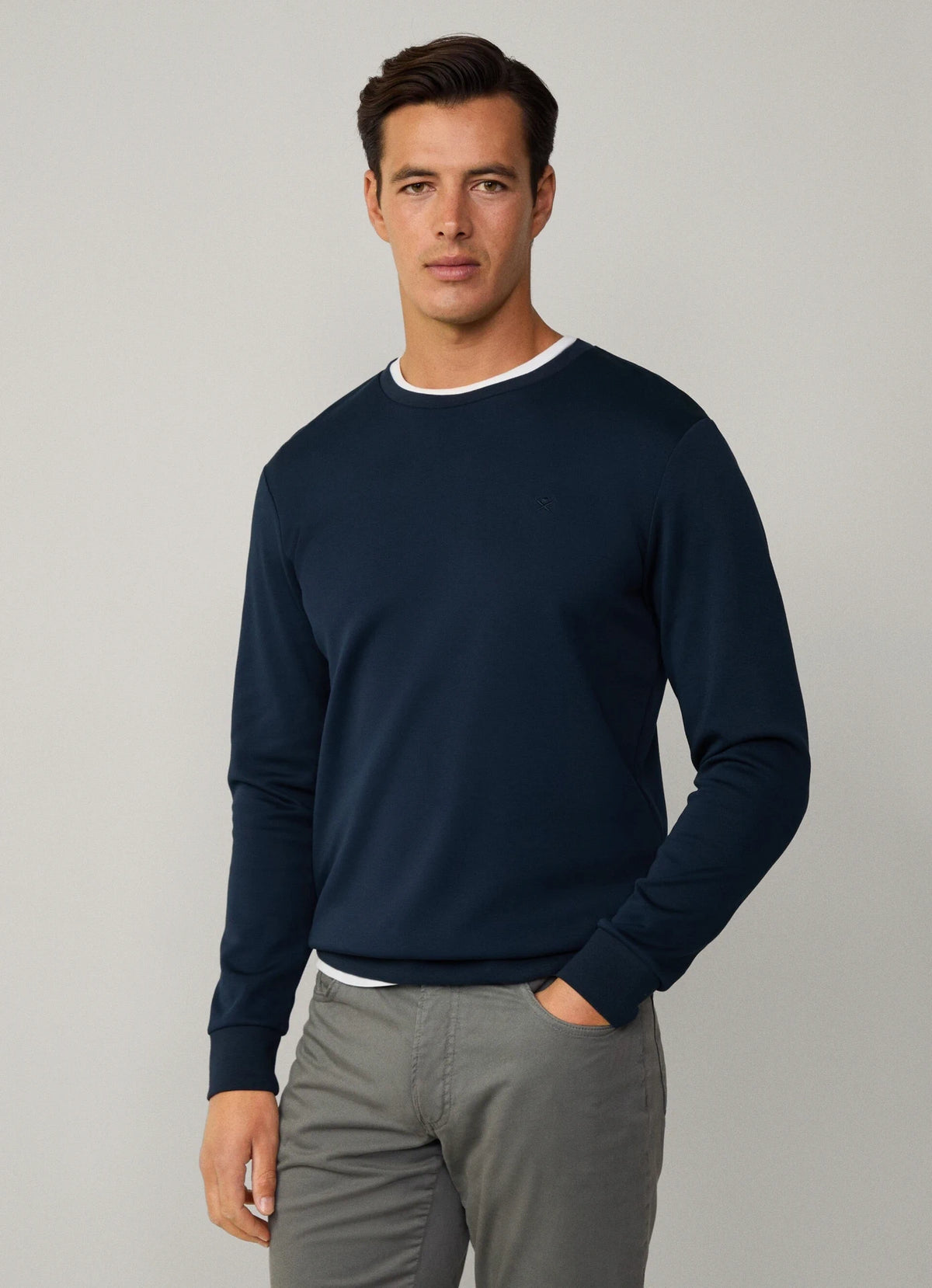 Double Knit Crew Navy Sweatshirt