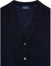 Merino Wool Red Cardigan