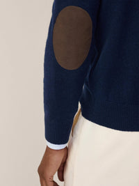 Lambswool Half-Zip Navy Jumper