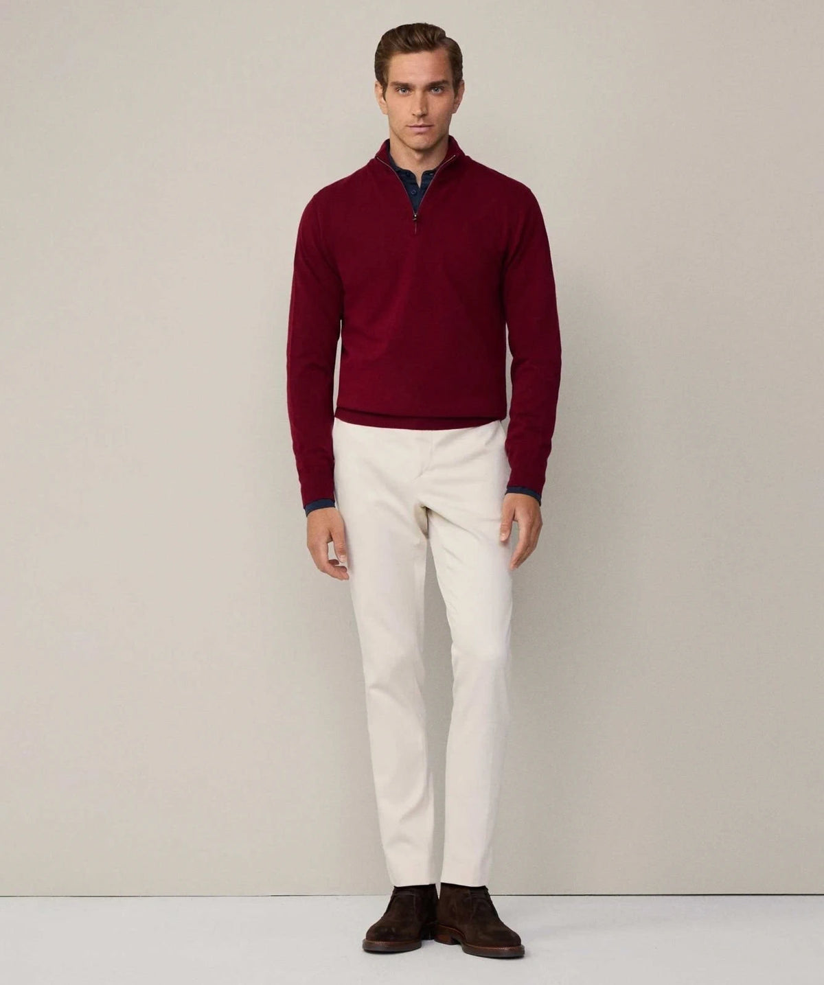 Merino Cashmere Mix Red Jumper