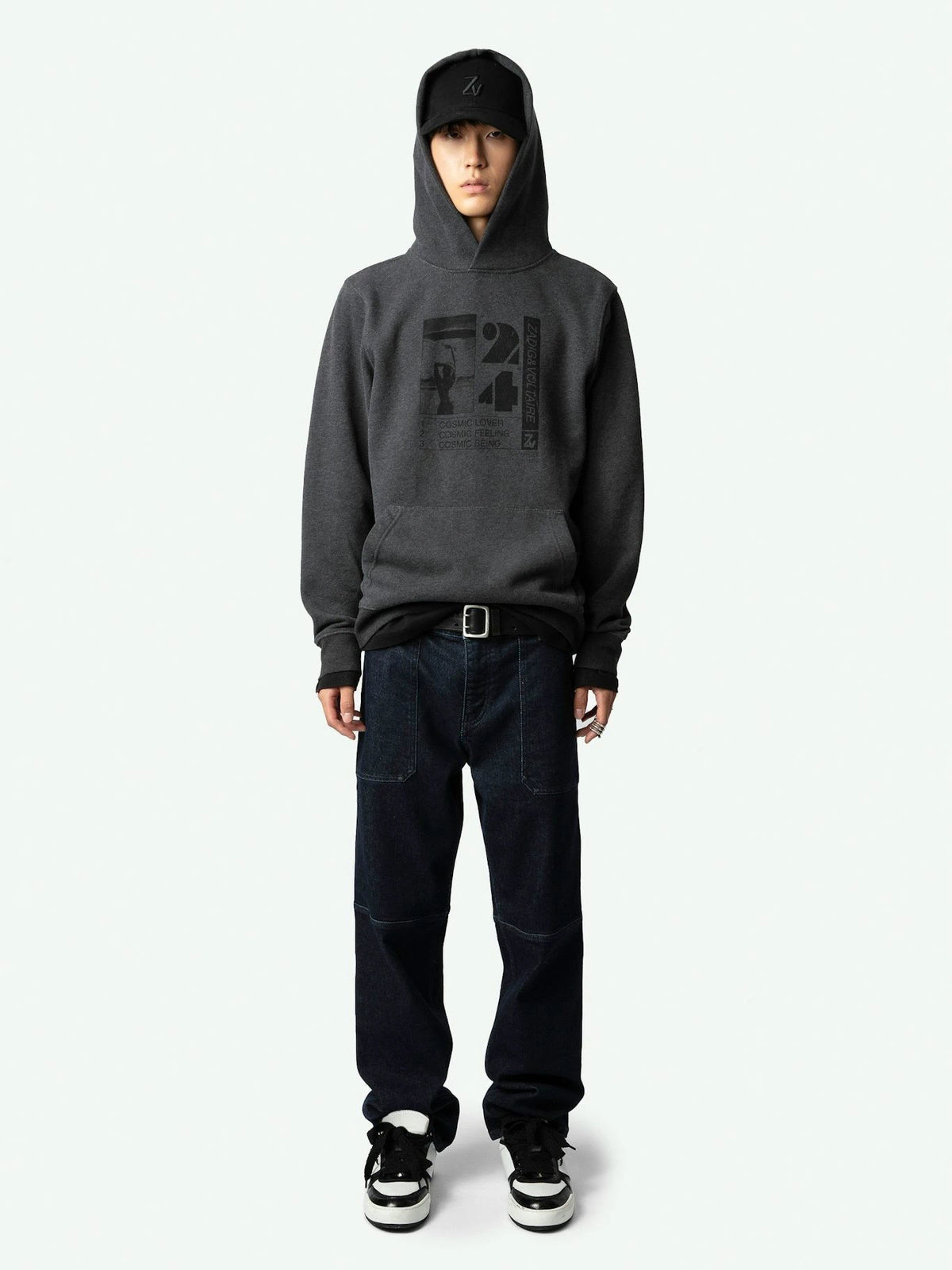 Cosmic Photoprint Grey Sweatshirt