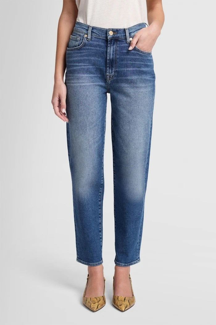 High Waist Blue Jeans