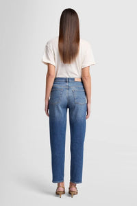 High Waist Blue Jeans