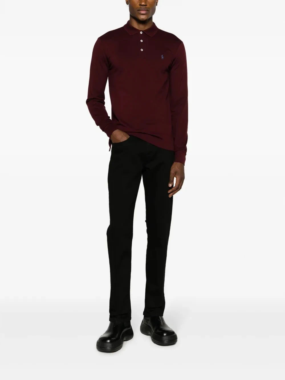 Slim-Fit Black Denim Jeans