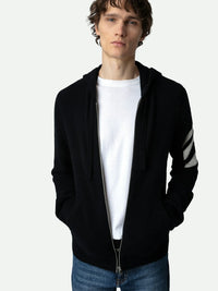 Clash Arrow Black Cardigan