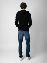 Clash Arrow Black Cardigan