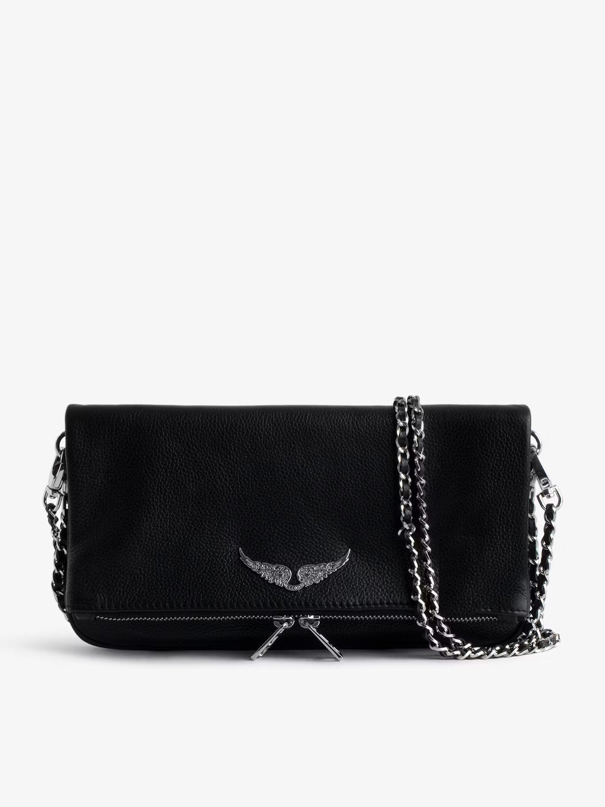 Rock Grained Black Clutch