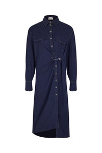 Cotton Flannel Blue Dress